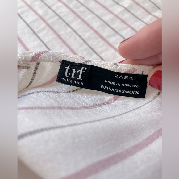 Zara (trf) Collection Linen Blend Super Wide-Leg Loose One Piece Jumpsuit Size 6 - Picture 2 of 13